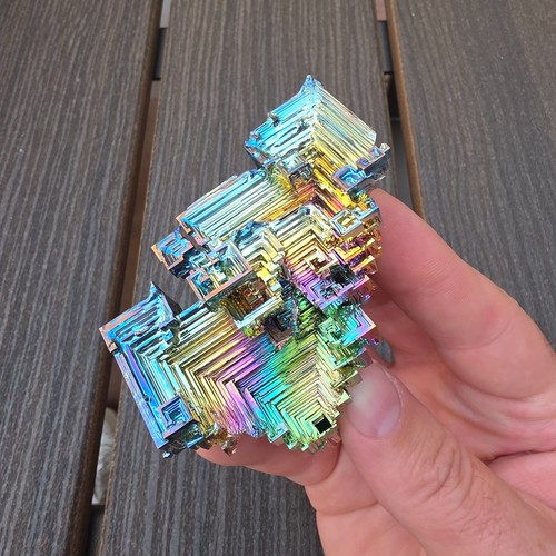 Rainbow bismuth crystal - xl,