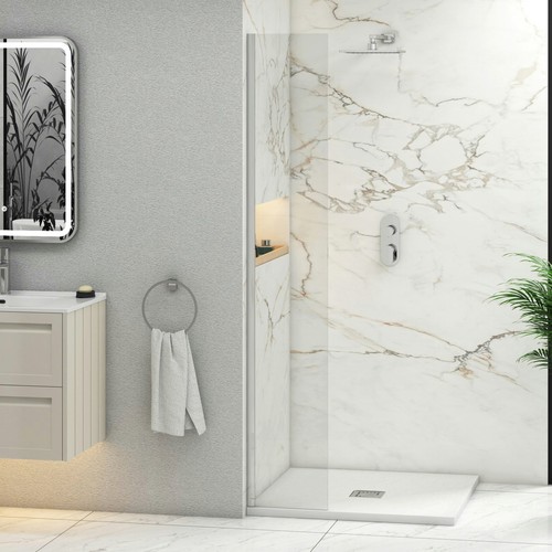 300mm walk wet room - wet, shower