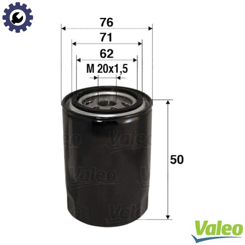 Oil filter 586001 - filter, renault