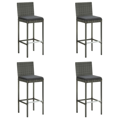 Bar stools grey poly - bar,