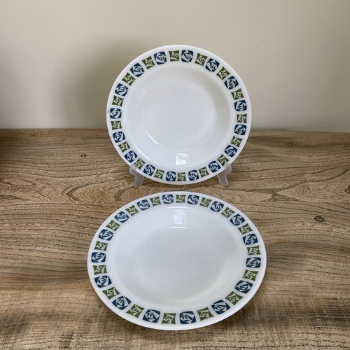 Jaj pyrex checkers soup bowls - checkers,