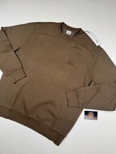 Cp Company 060B Brushed Emerized Diagonal Fleece Sweatshirt in Green - XL