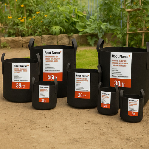 Fabric plant pots - pots, round
