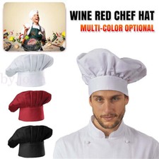 Chef Hat Baker Professional Restaurant Cafe Hotel Work Wear Kitchen Chef Cap