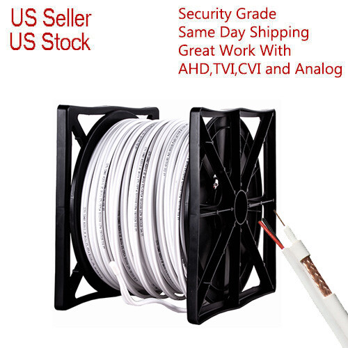 Rg59 white 500ft bulk siamese - bulk,