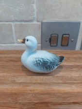 Vintage Hand Painted Bone China Goose Duck Made In Taiwan Mid Century Sticker
