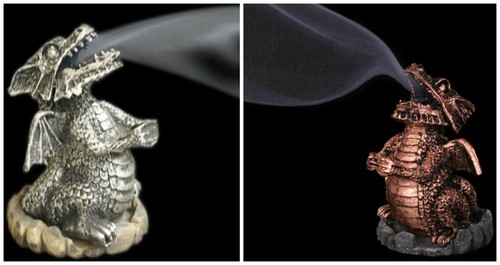 Smoking dragon incense burner - smoking,
