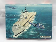 VINTAGE JR H.M.S INVINCIBLE AIRCRAFT CARRIER 500 PIECE JIGSAW PUZZLE BOXED