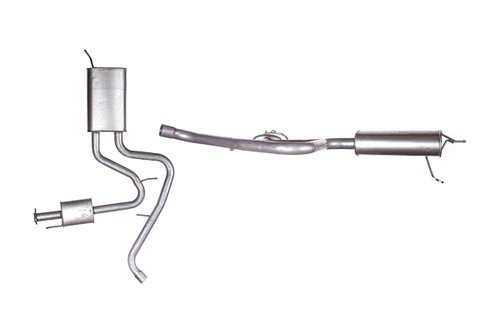 Exhaust twin silencer - exhaust,