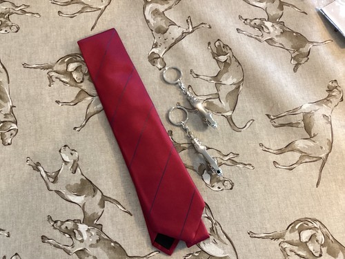 Jaguar silk tie - and, leaper