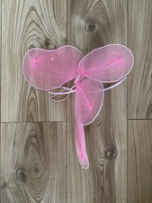 Pink pixie Fairy Wings Halloween Fancy Dress Cosplay Costume