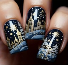 24pcs Press On False Nails Fake Nails Glittered Solid Colours 160 Designs