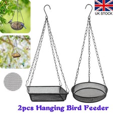 2Pcs Metal Hanging Bird Feeder