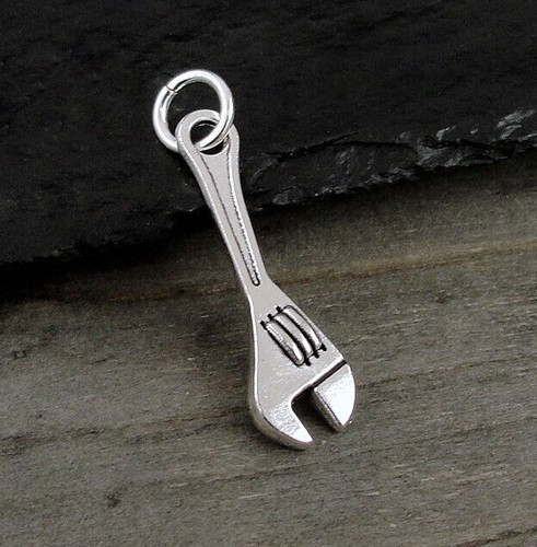 Silver monkey wrench - silver,