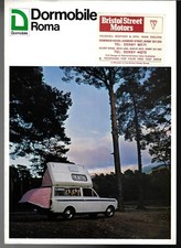 Bedford HA Dormobile Roma Motor Caravan c1970 UK Market Foldout Brochure Viva