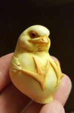 Adam Binder Editions Palm Charm Yellow Chick original box.Harmony Kingdom fame