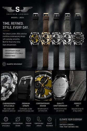 Softech j824 chronograph - chronograph, style