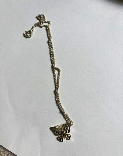 Silver rope chain necklace - silver,