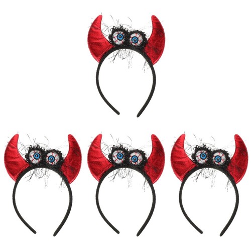 4pcs devil horn headband - 4pcs,
