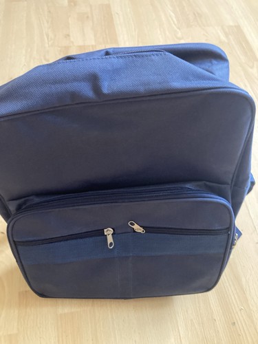 Navy blue rucksack with front - navy,