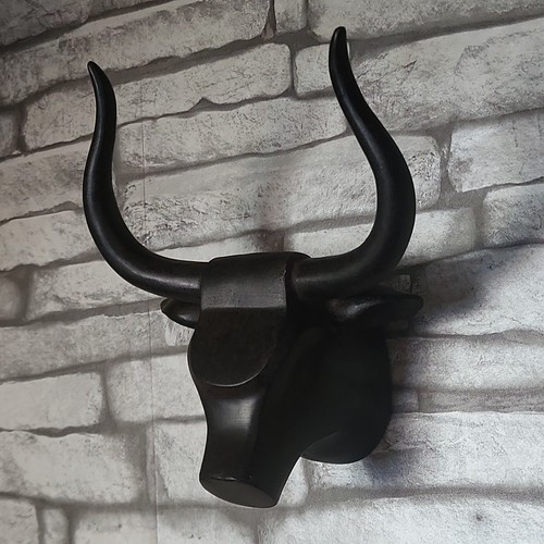 Retro bull head wall decor - retro,