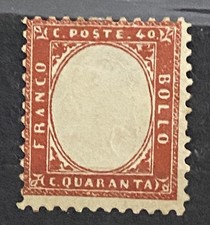 Italy 1862 Vittorio Emanuele II 40c MH S92
