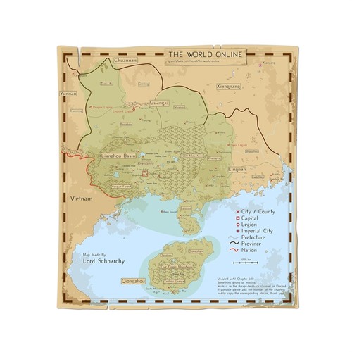 Fantasy map poster vintage - map,