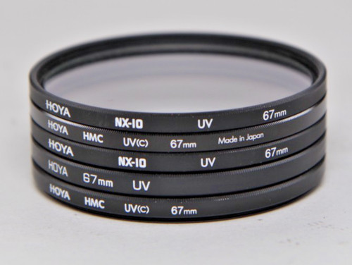 Mixed hoya 67mm filters - 5, uv