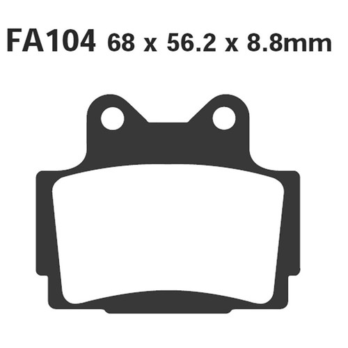 Pair ebc brake pads - of,