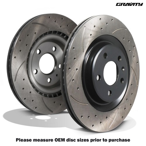 Rear drilled grooved - drilled, 330mm