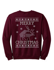 Christmas Jumper Funny Merry Christmas Deer Ugly Sweatshirt Unisex Jumper Funny