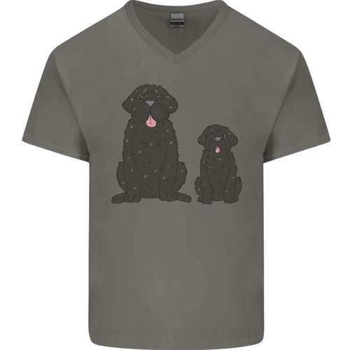 Newfoundland dog with puppy - newfoundland,