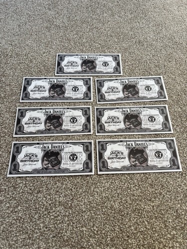Jack daniels dollar bills - 7,