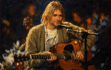 Musician Kurt Cobain of
