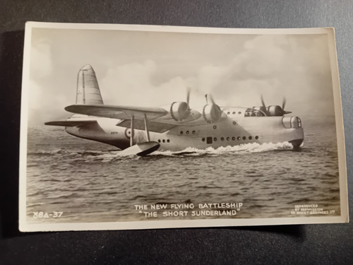 Old postcard aeroplane the - aeroplane,,
