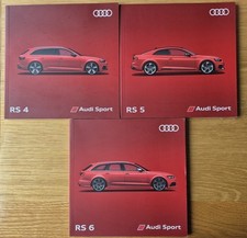 Audi Sport RS4, RS5 & RS6 Brochures 2018 Model Year