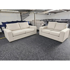 “3+2 Seater Cream Fabric