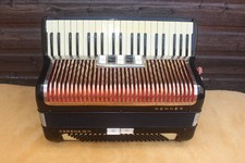 Hohner "Carena 111 M" Accordion With Case , Excellent Order .