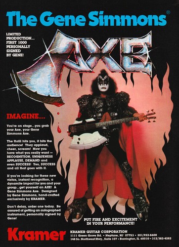 Kiss custom axe - custom,