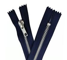 JEANS SILVER TEETH Metal Zip Trousers Jeans Zipper Closed End 8-20cm