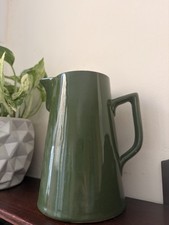 Vintage Green Ceramic Jug