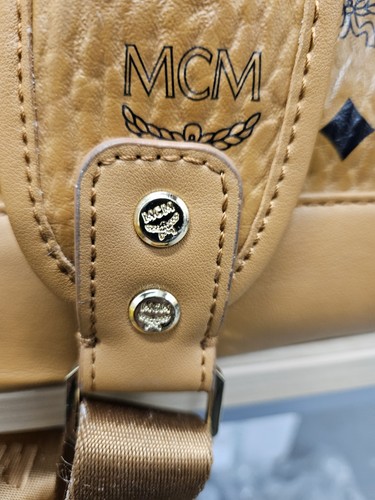 Mcm backpack camel - camel, leather