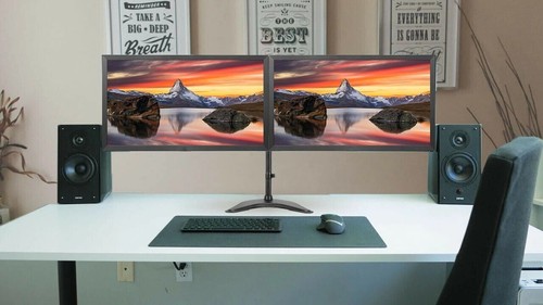 Dual monitor wide screen - wide, setup