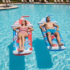 XL ICEE Slushie Drink Inflatable Float Raft Pool Lounger Summer Toy NEW