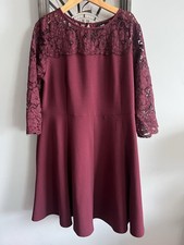 Wallis Burgundy Lace Sleeve