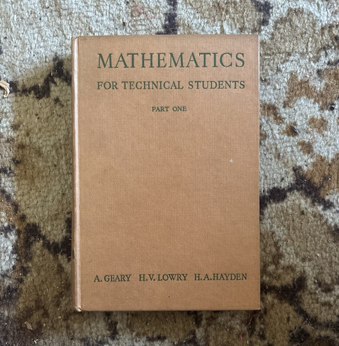 Mathematics for technical - mathematics,