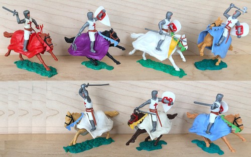 Timpo mounted crusaders 1st - mounted,