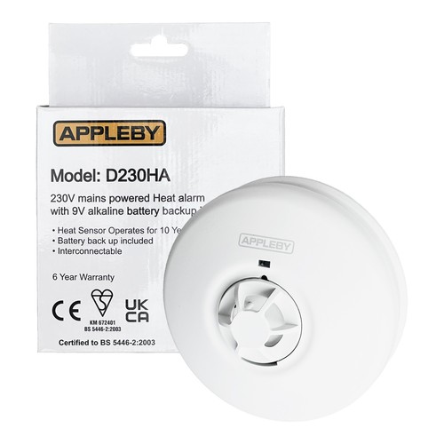 Appleby heat alarm 230v - appleby,