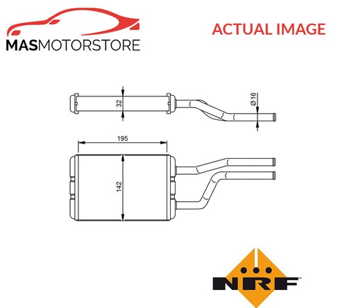 Heater radiator exchanger - heater,