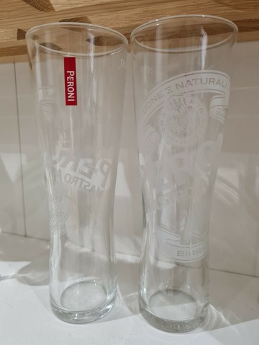 Genuine peroni pint glasses - pint,